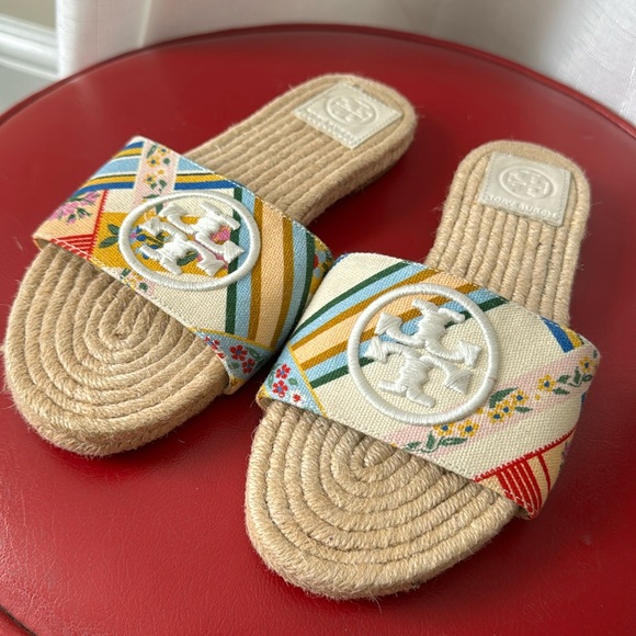 Tory Burch Shoes - Tory Burch Benton Open Toe Espadrille Slide as 5.5